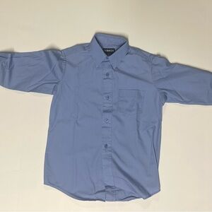George Kids Light Blue Button Down Shirt Boys  size 6 7